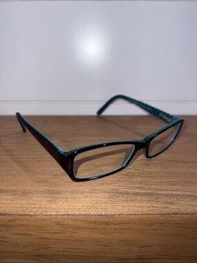 Vintage Richard Taylor Scottsdale Krista Sleek Black & Teal Women's Glasses